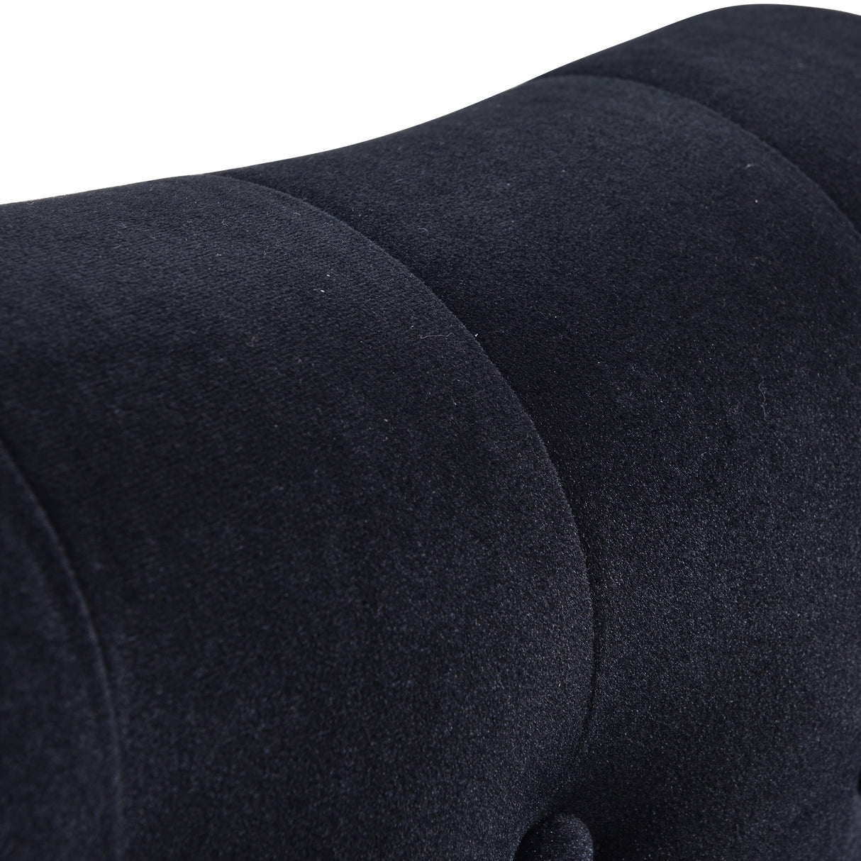 58 inch velvet lounge chair, button cluster right arm lounge chair with nail head decoration and solid wood legs - V.I.P Digital Presence