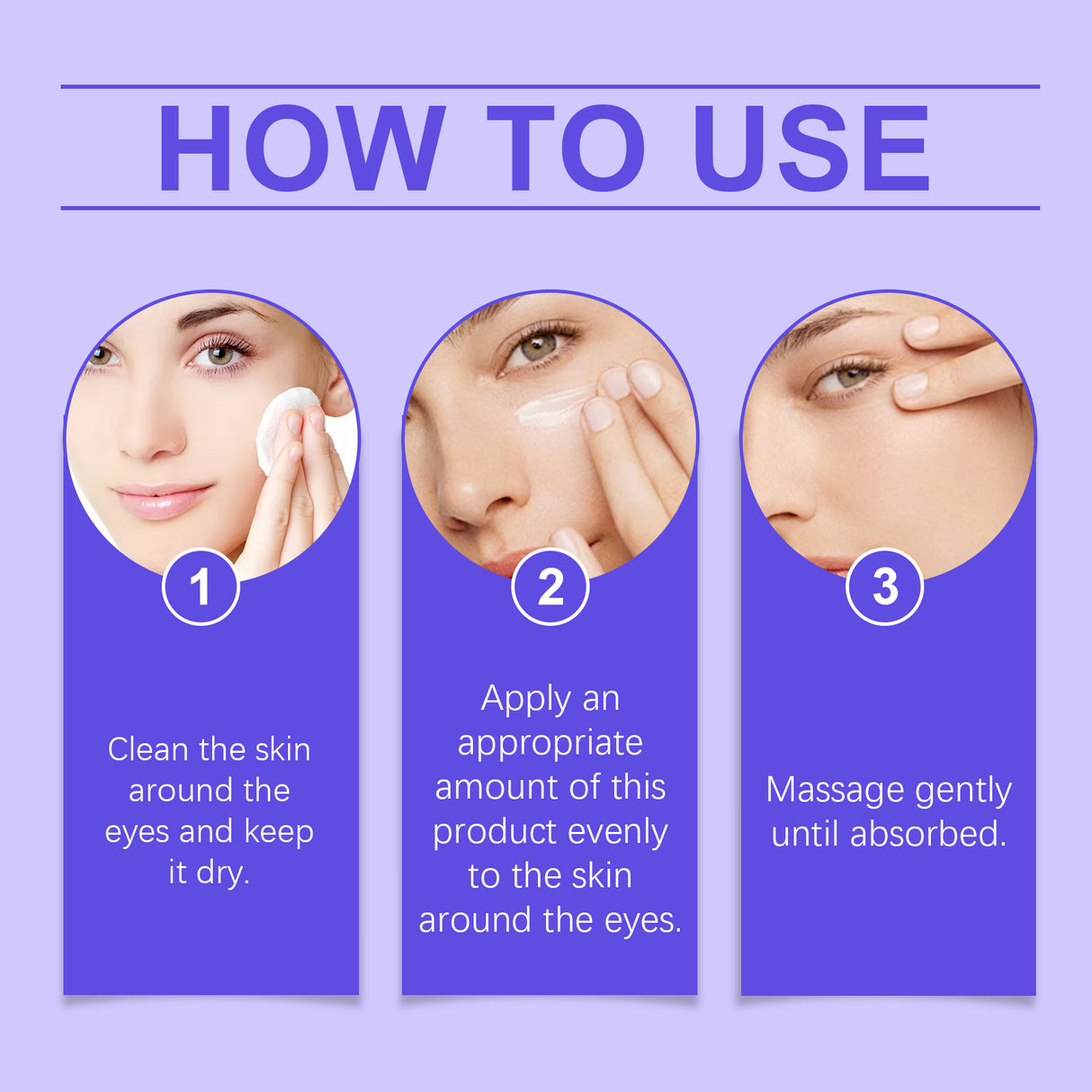 Crema reafirmante para ojos, suave, delicada, hidratante y suavizante para mejorar las líneas finas alrededor de los ojos.