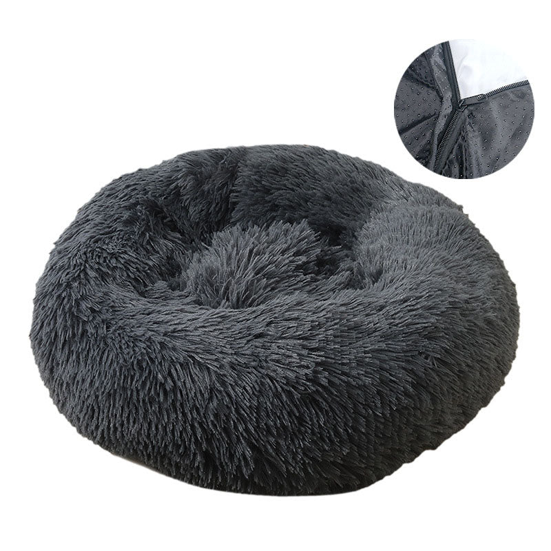 Dog bed, removable and washable round plush pet bed, cat bed, warm pet supplies, dog bed, pet bed, pet mat - V.I.P Digital Presence