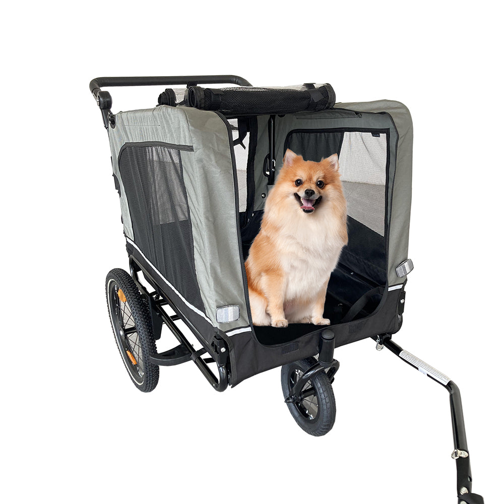 Outdoor Heavy Duty Foldable Utility Pet Stroller Dog Carriers Bicycle Trailer - V.I.P Digital Presence