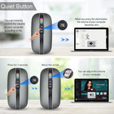 Wireless Mouse Bluetooth Dual Mode 2.4G/BT5.1 Silent Mouse 2400DPI PC Notebook Business Office - V.I.P Digital Presence