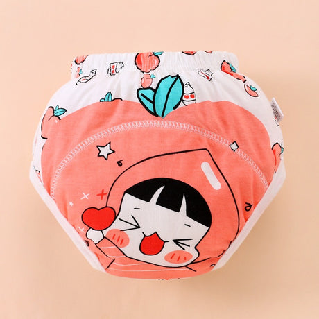 Learning pants, baby rings, diapers, cartoon prints, baby girls and boys training pants, cotton absorbent - V.I.P Digital Presence