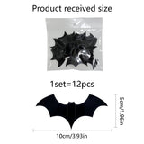Halloween 3D Butterfly Bat Home Decor Wall Sticker 12 Pack Butterfly Sticker Wall Sticker - V.I.P Digital Presence