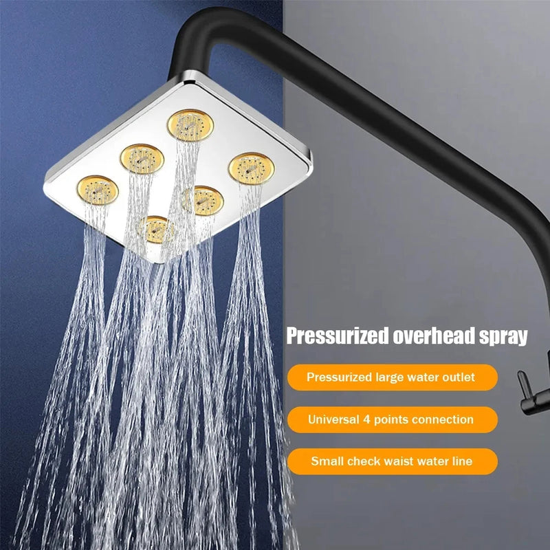 High Pressure Shower Head Water Saving Rainfall Showerhead 360 Degree Rotatable Filter Faucet Tap Shower Bathroom Accessories - V.I.P Digital Presence