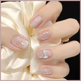 Wearing Short Cat Eye Spar Heavy Industry Butterfly Manicure Piece Removable Fake Nail Finished Product - V.I.P Digital Presence