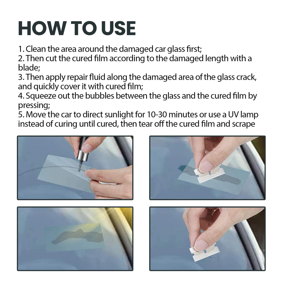Auto Glass Nano Repair Fluid, Auto Windshield Cracks Quick Repair Adhesive Repair - V.I.P Digital Presence