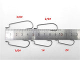 Rompin 100pcs/box 2#-3/0# 5 size Jig head HookSingle Fishing Hooks - V.I.P Digital Presence