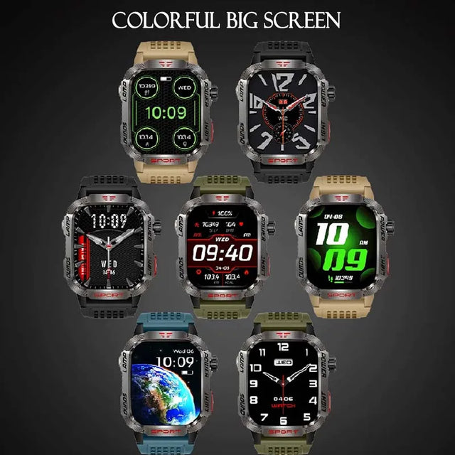 GZYR 2.01" Screen Smart Watch Men Bluetooth Call 600 mAh Sports Waterproof Heart rate Blood Oxygen SmartWatch For Huawei Xiaomi - V.I.P Digital Presence