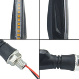 2PCS LED Motorcycle Turn Signals Light 12 SMD Tail Flasher Flowing Water Blinker IP68 Bendable Motorcycle Flashing Lights - V.I.P Digital Presence