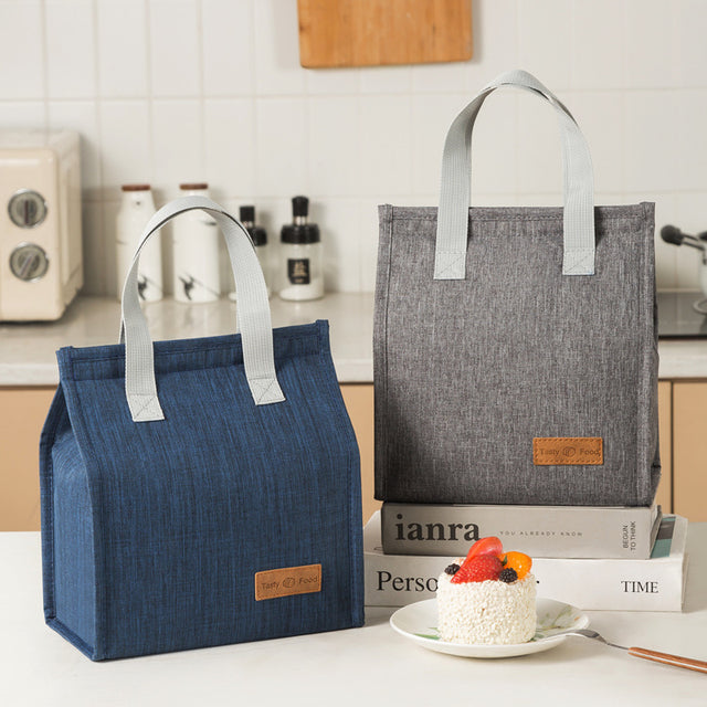 Fashionable and simple vertical large capacity portable insulated lunch bag - V.I.P Digital Presence