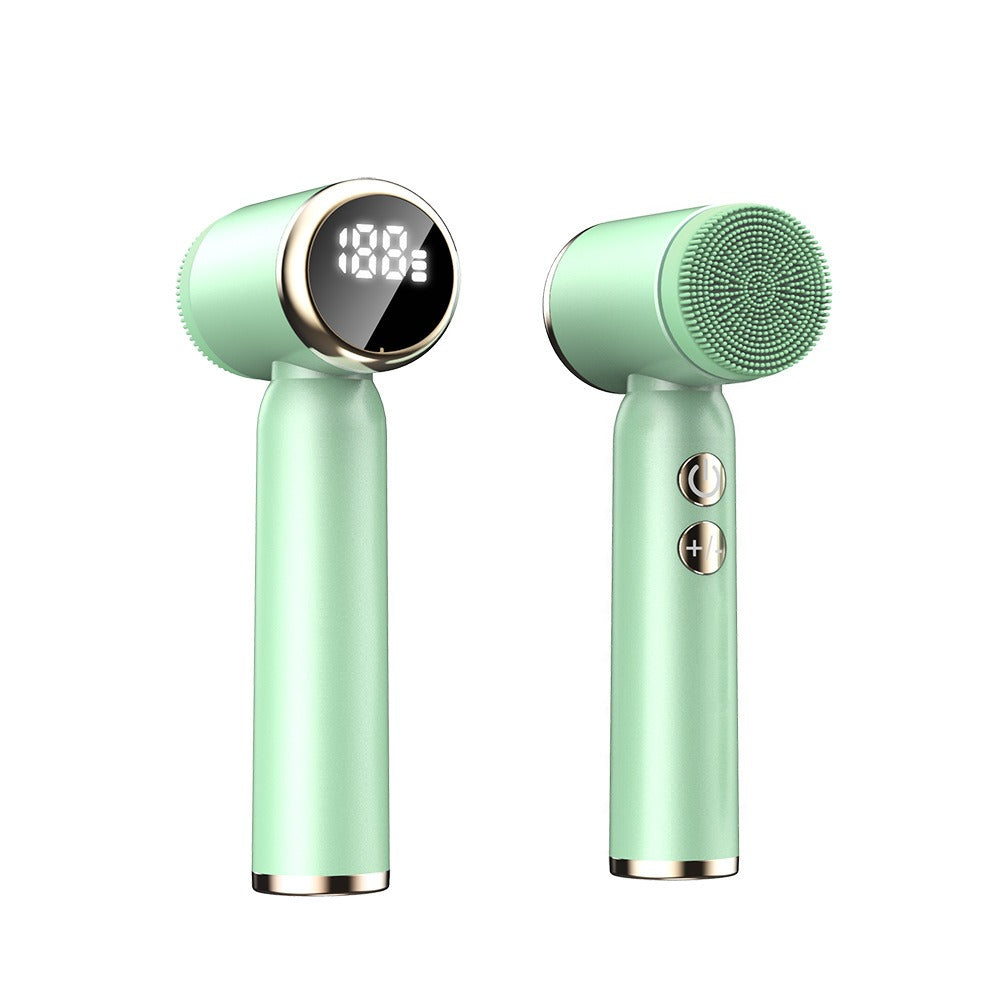 6-In-1 Hot And Cold Facial Cleanser Display Cleansing Brush Ultrasonic Facial Cleanser Pore Cleaning Silicone Beauty Instrument - V.I.P Digital Presence