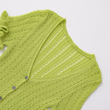 Spring New  Style Round Neck Solid Color Loose Knit Sweater for Women - V.I.P Digital Presence