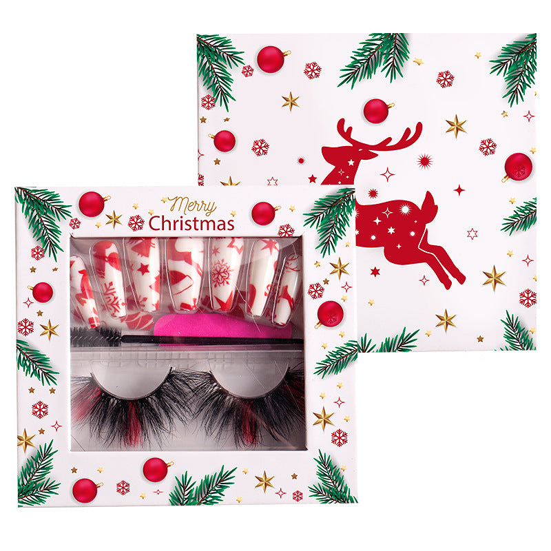 Christmas Nail Enhancement Eyelash Tool Set False Eyelash Decoration Color Mink Hair Beauty Tool - V.I.P Digital Presence