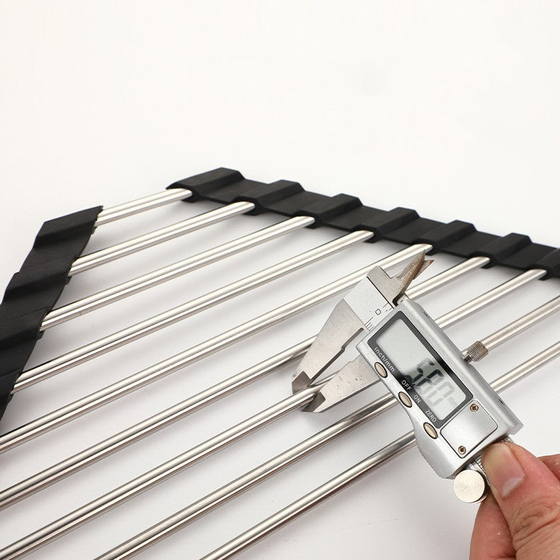 Folding Triangular Rack Roller blind folding triangular sink storage rack drain rack bowl and ...