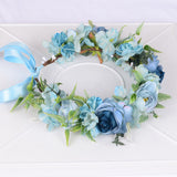 Mori series dried flower wreath bridal headdress crown hairdress wedding accessories Beach Resort studio props - V.I.P Digital Presence