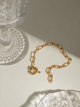 18K Gold-Plated Stainless Steel Chain Bracelet - V.I.P Digital Presence