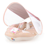 Swimbobo Baby Swimming Ring Lying Ring Children's Swimming Ring Armpit Ring Sunscreen Shade Pink Pony - V.I.P Digital Presence
