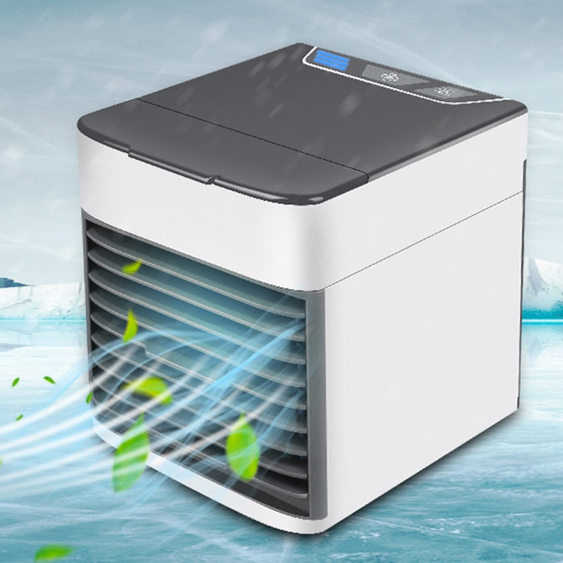 USB Mini Portable Air Conditioner Humidifier Purifier 7 Colors Light Desktop Air Cooling Fan Air Cooler Fan for Office Home - V.I.P Digital Presence