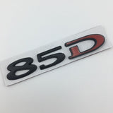 Suitable for Tesla MODEL3 S X Y 75D 85D 90D 100D displacement tail label metal car sticker - V.I.P Digital Presence