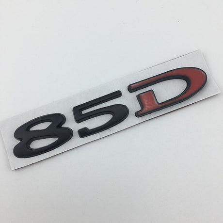 Suitable for Tesla MODEL3 S X Y 75D 85D 90D 100D displacement tail label metal car sticker - V.I.P Digital Presence