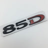 Suitable for Tesla MODEL3 S X Y 75D 85D 90D 100D displacement tail label metal car sticker - V.I.P Digital Presence