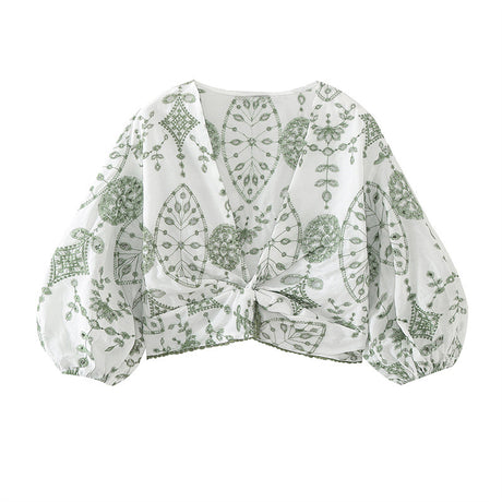 Fashionable Casual Loose Embroidered Short Top and Shorts for Women - V.I.P Digital Presence