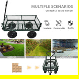 Wagon Cart Garden cart trucks make it easier to transport firewood (green) - V.I.P Digital Presence