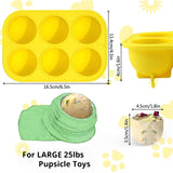 6 - cavity dog treat molds , compatible with Woof & Power Chewer Pupsicle, silicone for frozen treats, reusable for Pupsicle toy - V.I.P Digital Presence