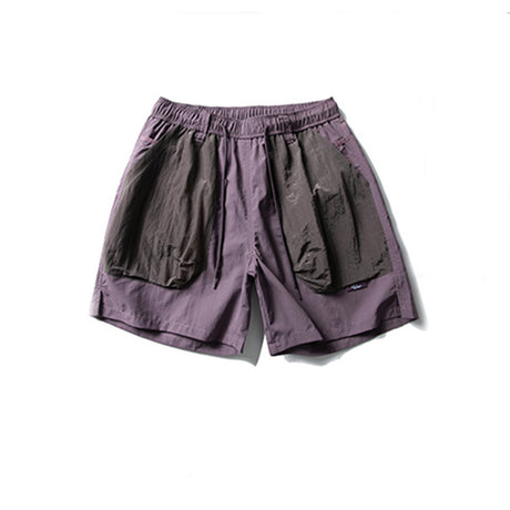 Color Block Pocket Short Length Men's Summer Casual Loose Street Trendy Ins Elastic Waist Sports Shorts - V.I.P Digital Presence