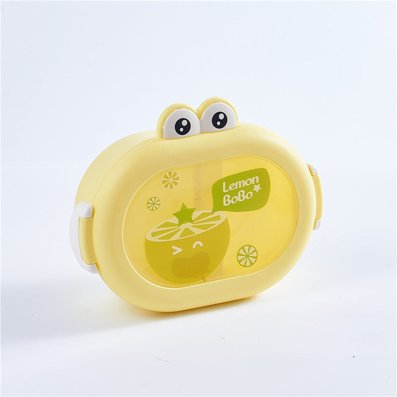 Cute little frog portable microwaveable lunch box with compartments fruit box lunch box - V.I.P Digital Presence