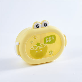 Cute little frog portable microwaveable lunch box with compartments fruit box lunch box - V.I.P Digital Presence