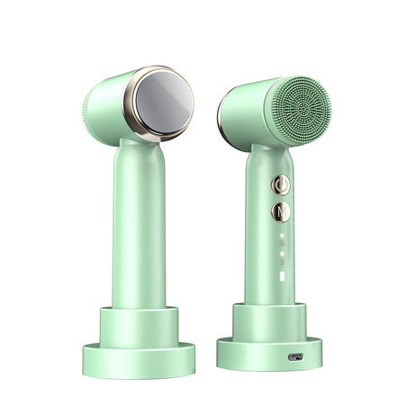 6-In-1 Hot And Cold Facial Cleanser Display Cleansing Brush Ultrasonic Facial Cleanser Pore Cleaning Silicone Beauty Instrument - V.I.P Digital Presence