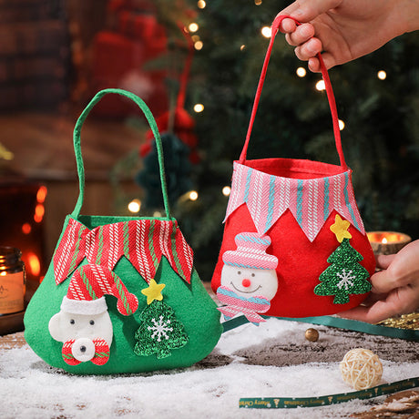 Christmas Safe Fruit Bag, Apple Bag, Christmas Gift Bag, Santa Claus, Snowman, Elk, Kindergarten Decoration Candy - V.I.P Digital Presence