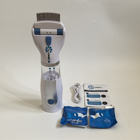 USB Rechargeable Pet Lice Remover for Dogs and Cats - Flea Comb for Hair Cleaning, Portable Lice Catcher - V.I.P Digital Presence