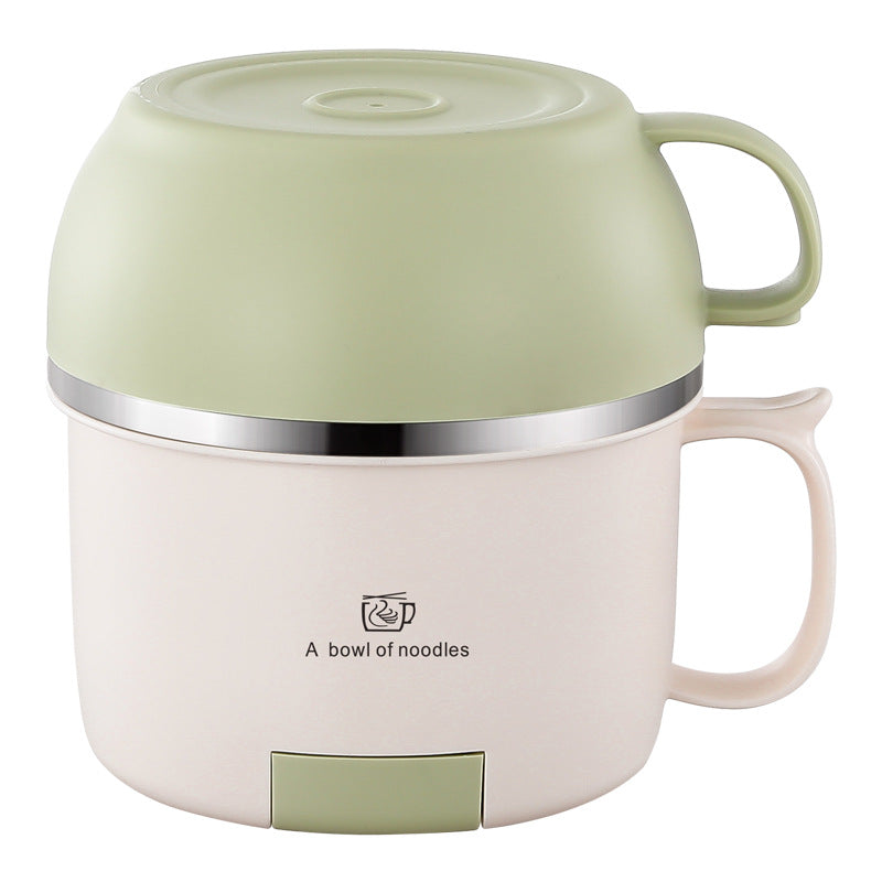 Anti-scalding 304 stainless steel lunch box instant noodle bowl with lid and handle lunch box - V.I.P Digital Presence