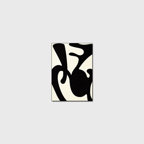 Simple modern versatile geometric monochrome black and white imitation cashmere living room floor mat - V.I.P Digital Presence
