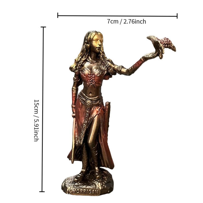 Goddess holding eagle statue, resin ornament, home crafts, mythology, European and American decoration - V.I.P Digital Presence