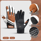 Guantes para ciclismo de carretera con pantalla táctil, cálidos, antideslizantes, resistentes al desgaste, con absorción de impactos y anticolisión para deportes al aire libre
