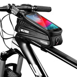 WILD MAN Hard shell bicycle bag front beam bag mountain bike phone touch screen upper tube bag saddle bag riding equipment - V.I.P Digital Presence
