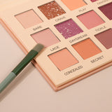 18 color desert rose matte pearl eye shadow plate earth color plate multi-purpose color eye shadow plate - V.I.P Digital Presence