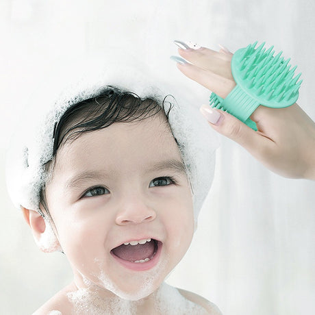 Soft adhesive double-sided hair brush massager for adults and children hair brush for gods bathroom shower brush head massage - V.I.P Digital Presence