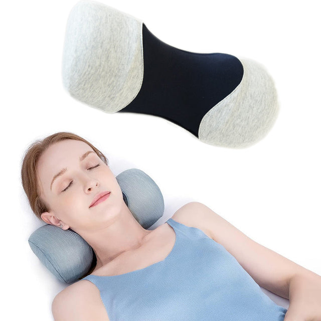 Cervical Pillow Reverse Bow Traction Pillow Memory Cotton Pillow Core Pure Cotton Cover Portable Neck Protection Pillow Cervical Pillow - V.I.P Digital Presence