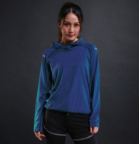 Autumn Thin Women Running T Shirts Gym Fitness Long Sleeves Sweatshirts Quick Dry Training Breathable Hood Sports Yoga Clothing - V.I.P Digital Presence