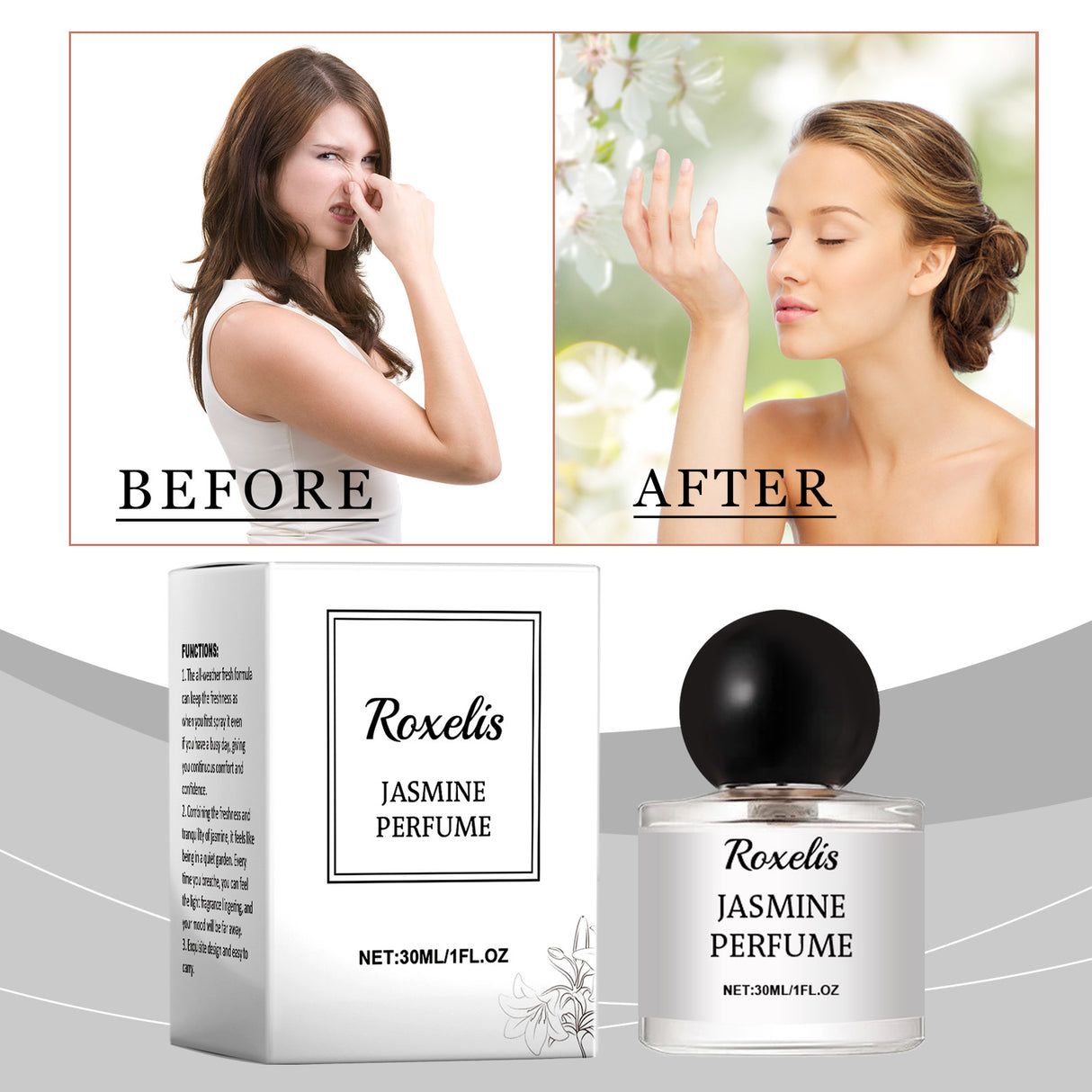 Romantic Pair Of Jasmine Perfume, Light Elegant Exudes Charm Leave Fragrance Fragrance Eau De Toilette Wood Floral Notes - V.I.P Digital Presence