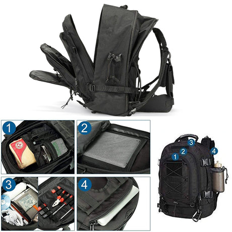 65L Men's Outdoor Tactical Backpack: large - capacity, ideal for hiking, camping, and travel. A military - style rucksack - V.I.P Digital Presence