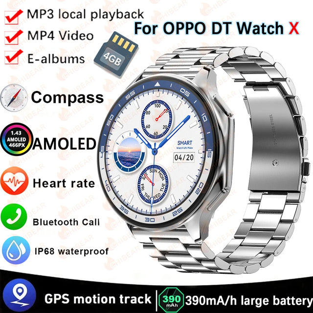 DT Watch X smartwatch with 4G large memory, local music and video playback, waterproof Bluetooth calling, smart phone - V.I.P Digital Presence