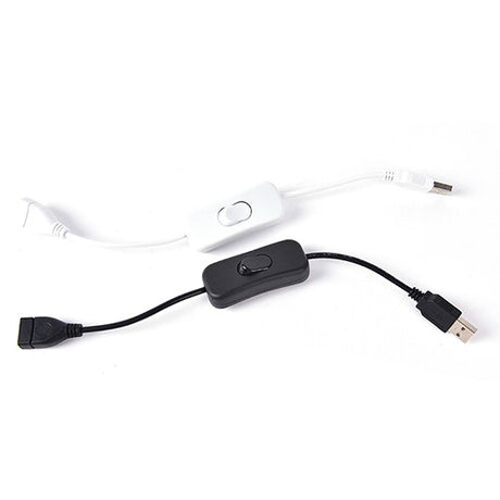 Woopower Copper Material USB Cable Male to Female Switch ON OFF Cable Toggle LED Lamp Power Line 28cm - V.I.P Digital Presence