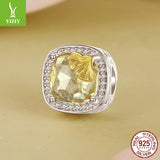 Silver Charm Original Autumn Golden Ginkgo Leaf DIY Bracelet Beads Luxurious Shining s925 Pure Silver Beads Loose Beads - V.I.P Digital Presence