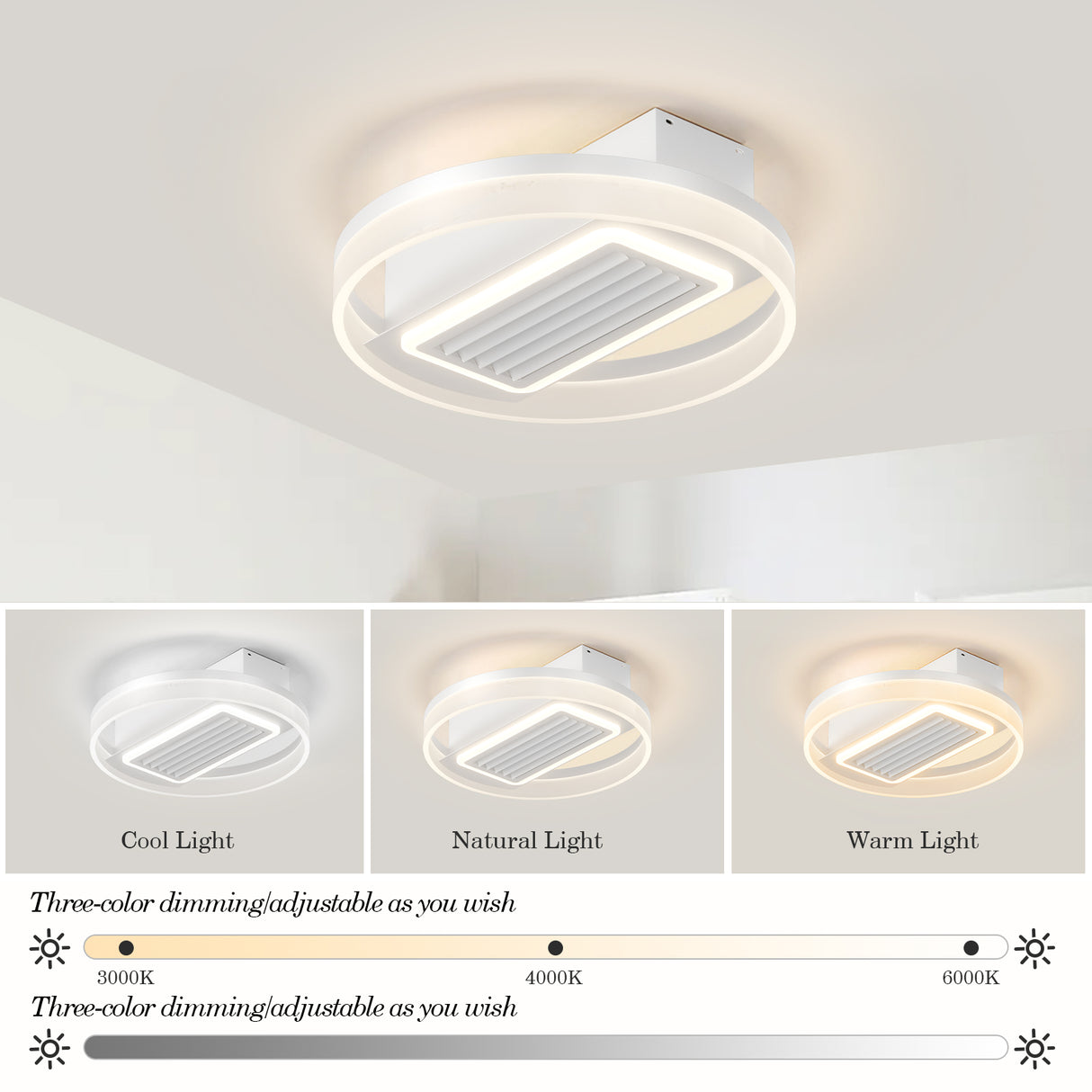 Bladeless Fan Lamp With Lights Dimmable LED - V.I.P Digital Presence