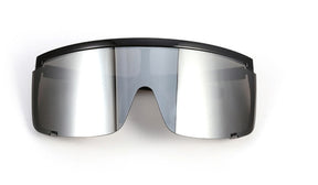 Personalized anti-ultraviolet large-frame white mercury sunglasses exaggerated one-piece anti-sputum and anti-splash glasses（HM-009） - V.I.P Digital Presence